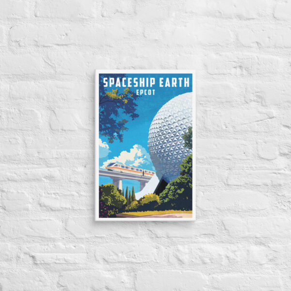 Spaceship Earth Art - Canvas - Image 2