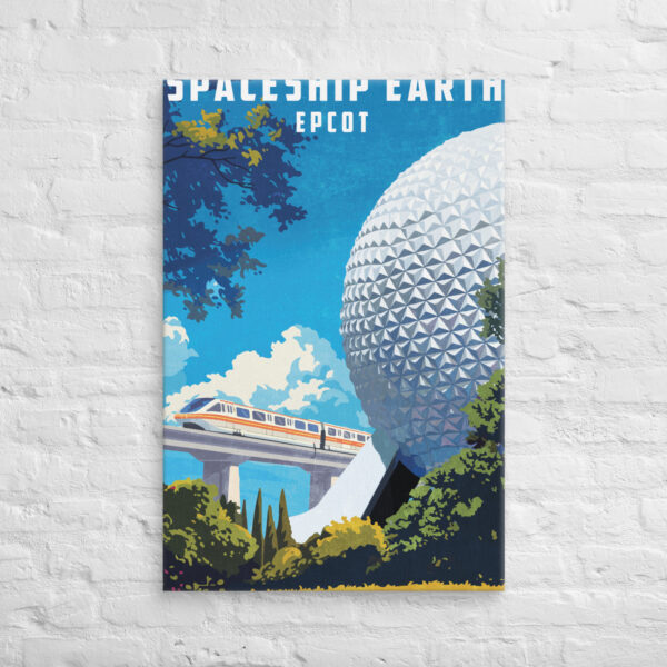 Spaceship Earth Art - Canvas