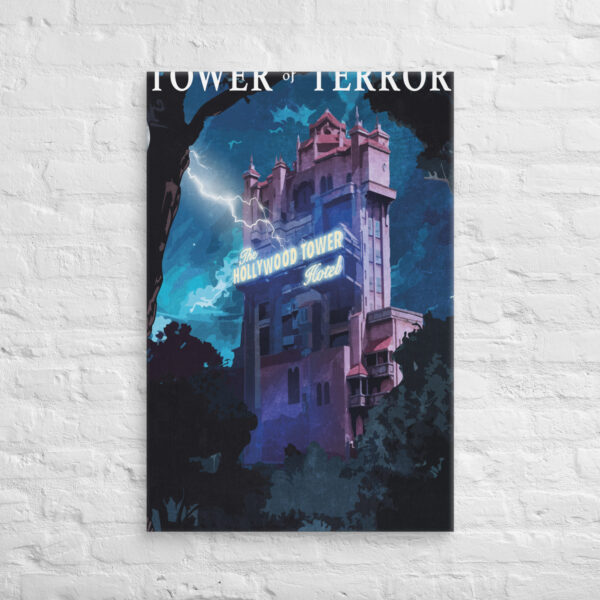 Tower of Terror Disney Art on Canvas