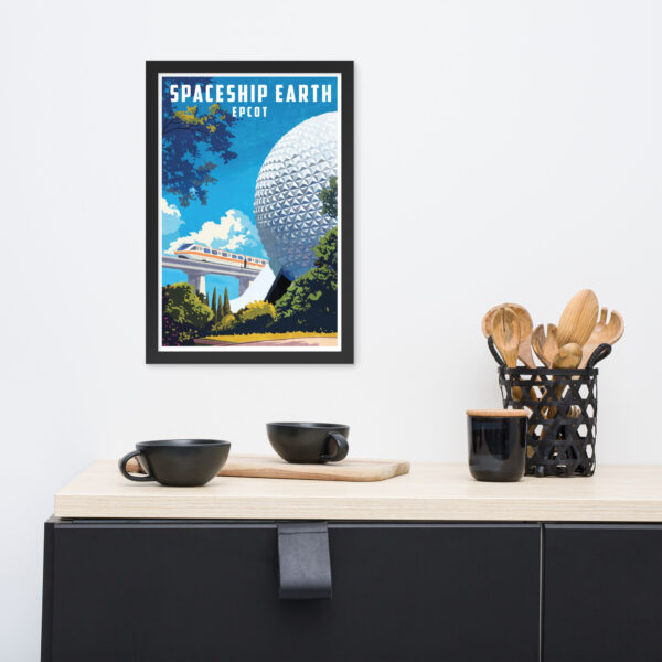 Spaceship Earth Art - Framed poster - Image 2