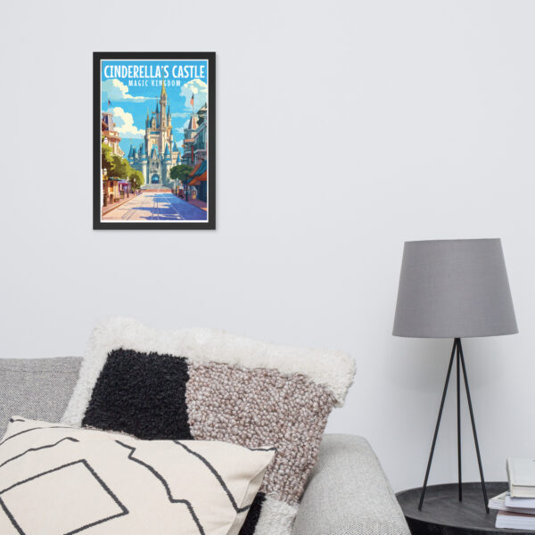 Cinderella's Castle Art - Framed poster - Image 2