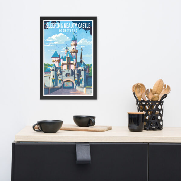 Sleeping Beauty Castle Art - Framed poster - Image 2