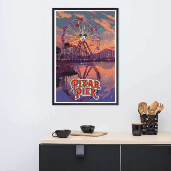 Pixar Pier Art - Framed poster