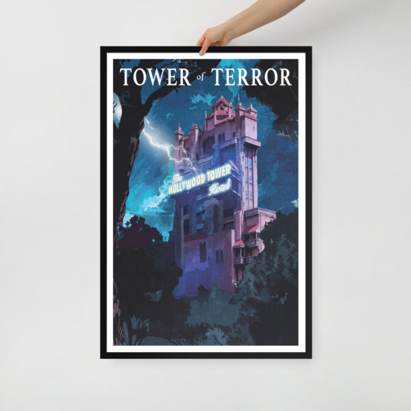 Disney's Tower of Terror Art Framed Poster