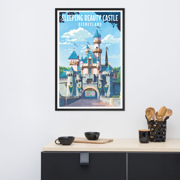 Sleeping Beauty Castle Art - Framed poster - Image 3