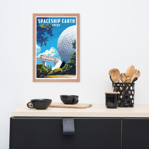 Spaceship Earth Art - Framed poster - Image 3