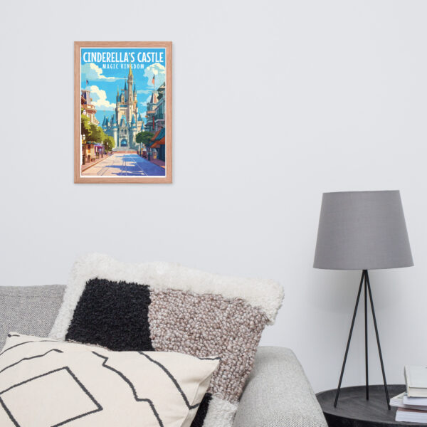 Cinderella's Castle Art - Framed poster - Image 4