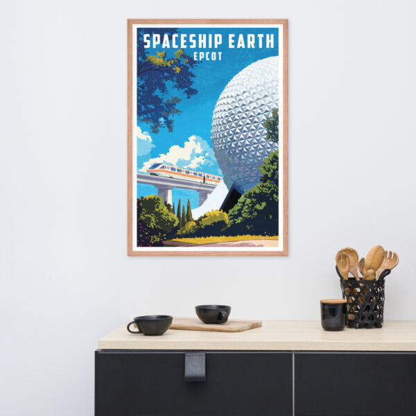 Spaceship Earth Art - Framed poster - Image 4