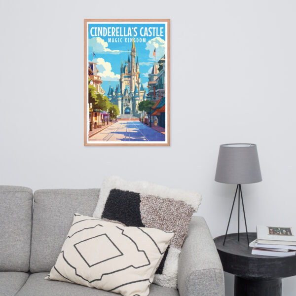 Cinderella's Castle Art - Framed poster