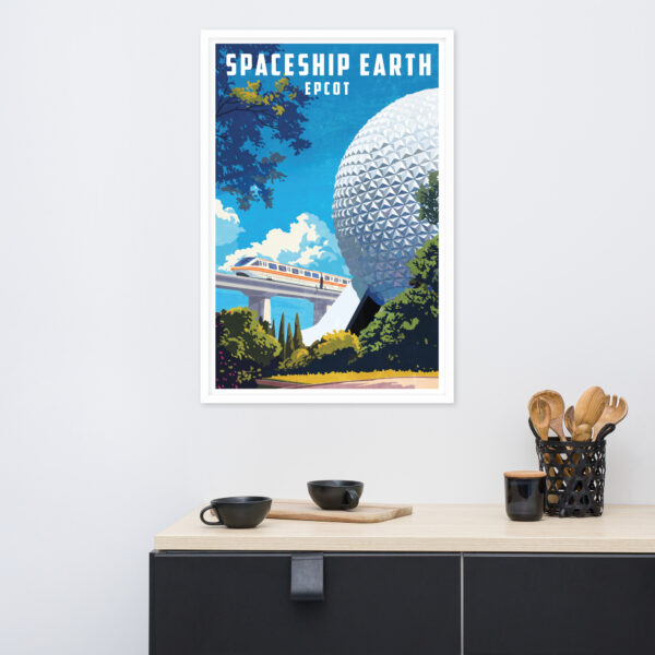 Spaceship Earth Art - Framed poster - Image 6