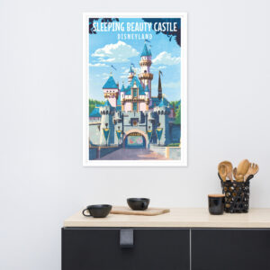 Sleeping Beauty Castle Art - Framed Poster