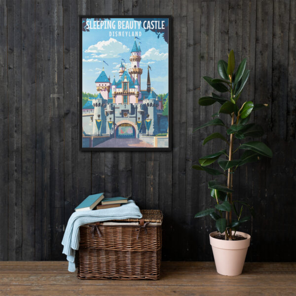 Sleeping Beauty Castle Art - Framed canvas - Image 3