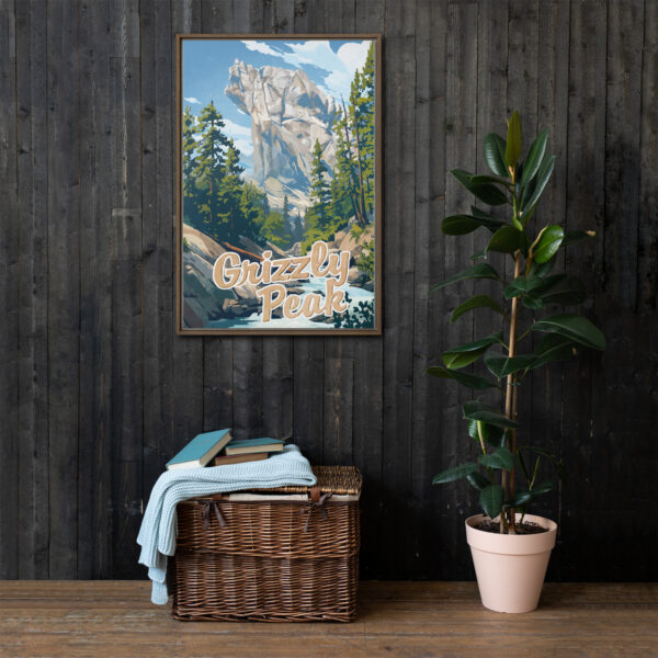 Grizzly Peak Art - Framed canvas