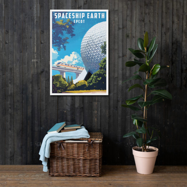 Spaceship Earth Art - Framed canvas - Image 6