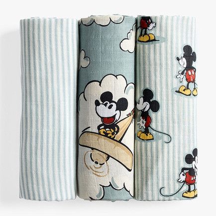 Disney Home x Sanderson Mickey Mouse Organic Swaddle Set